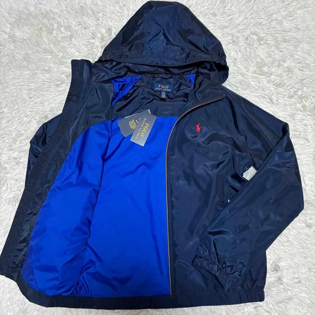POLO RALPH LAUREN ナイロンジャケット　フーデット　160cm