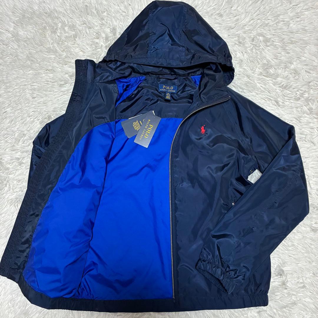 POLO RALPH LAUREN ナイロンジャケット　フーデット　160cm