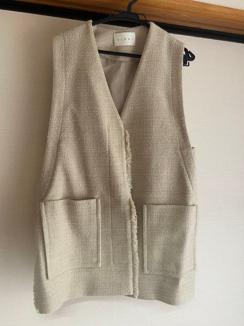 NOBLE ELENI ツイードフリンジジレ