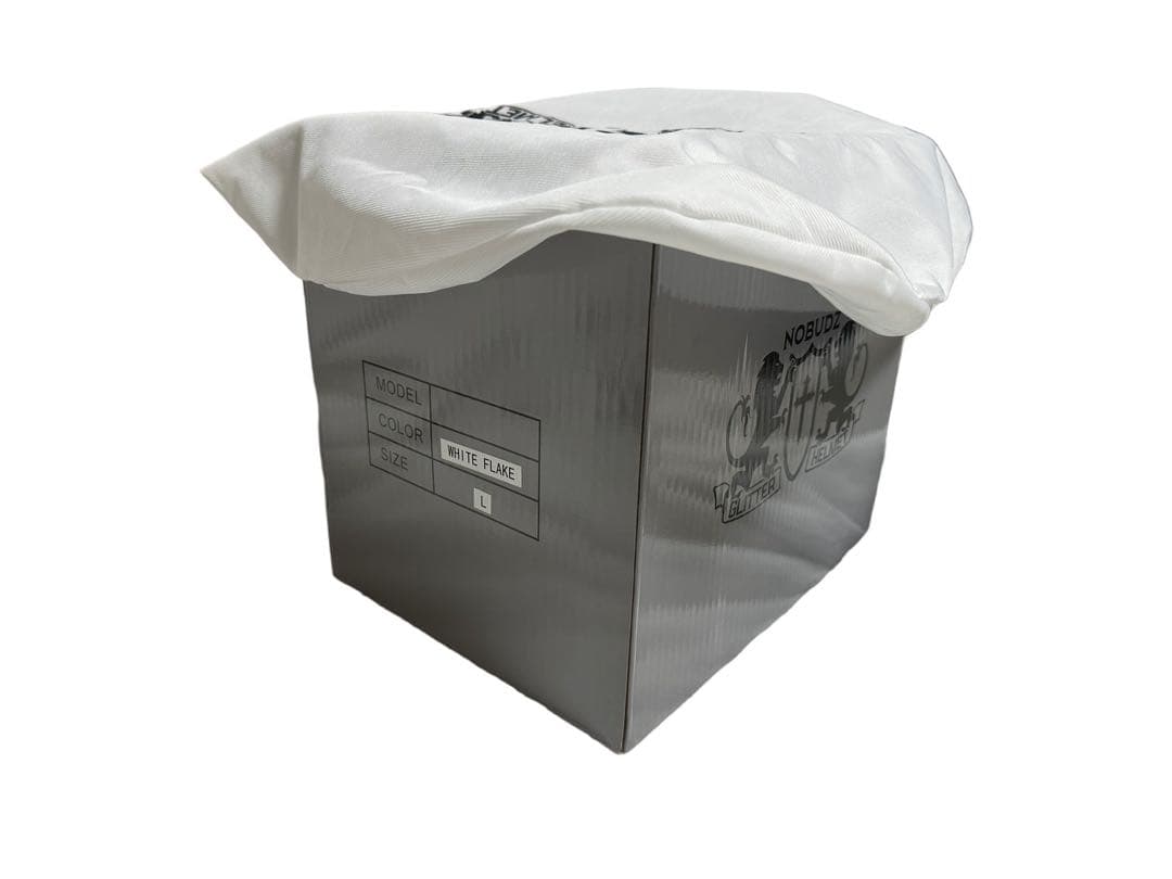 NoBudz GLITTER 3/4 HELMET (WHITE) Lサイズ