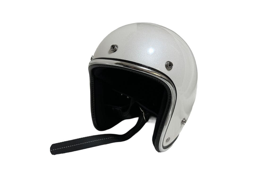 NoBudz GLITTER 3/4 HELMET (WHITE) Lサイズ