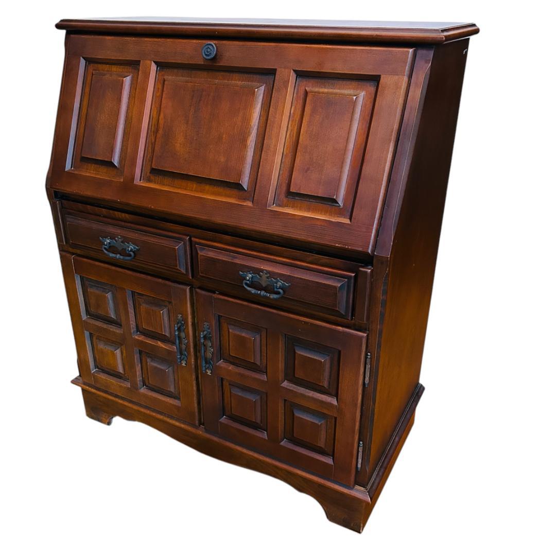 【希少モデル】 オールドカリモク「コロニアル」ライティングビューロー