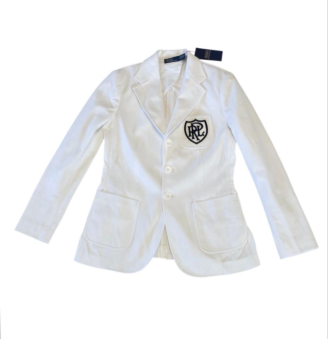 2025新作⭐︎新品タグ付⭐︎ラルフローレン⭐︎ロゴクレストコットンジャージーブレザー