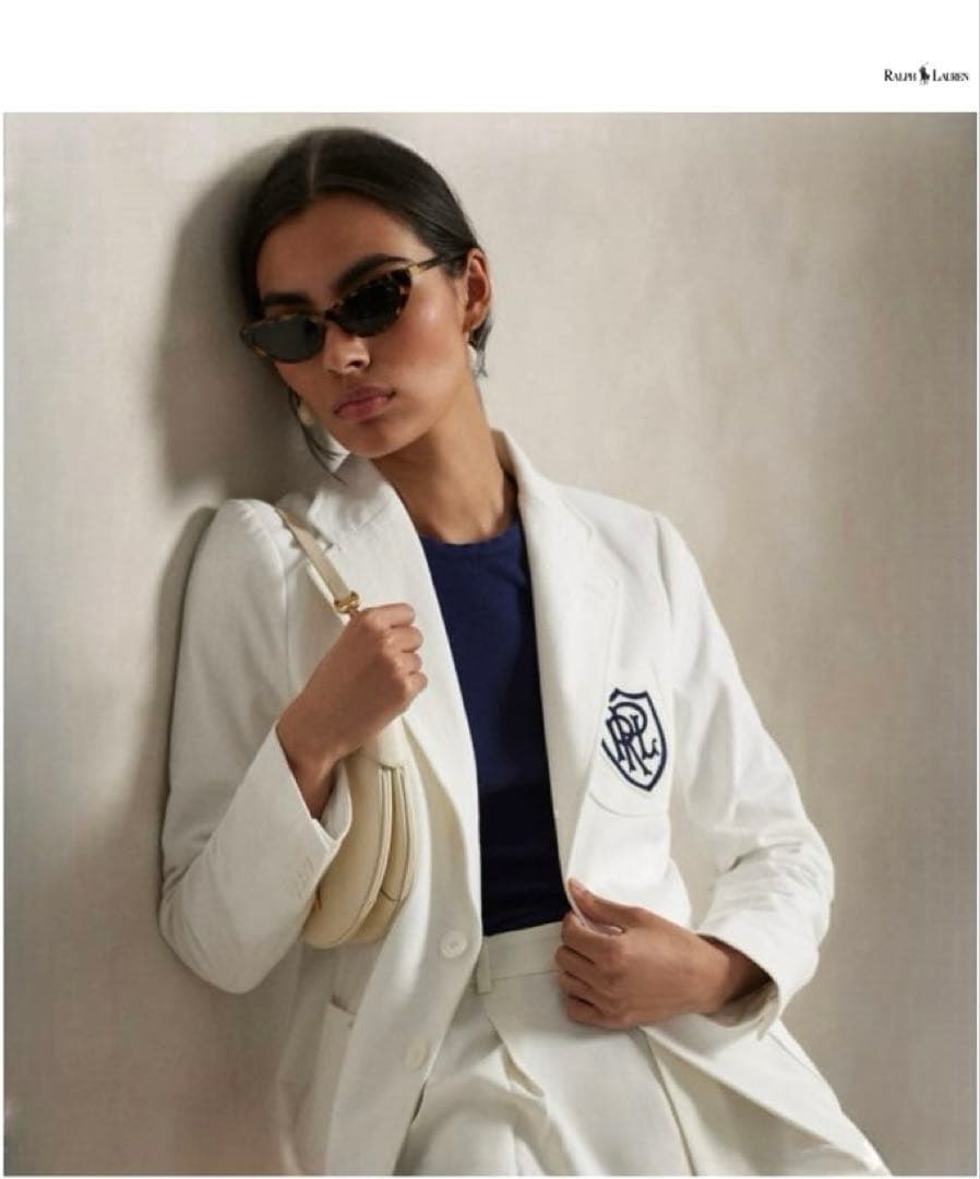 2025新作⭐︎新品タグ付⭐︎ラルフローレン⭐︎ロゴクレストコットンジャージーブレザー