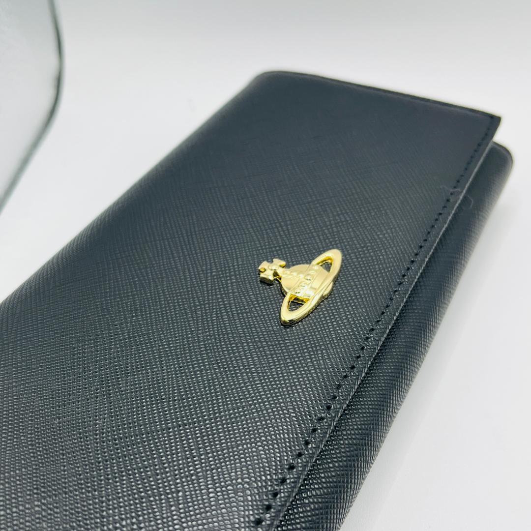 定番 未使用 Vivienne Westwood 長財布 折財布 黒 シンプル