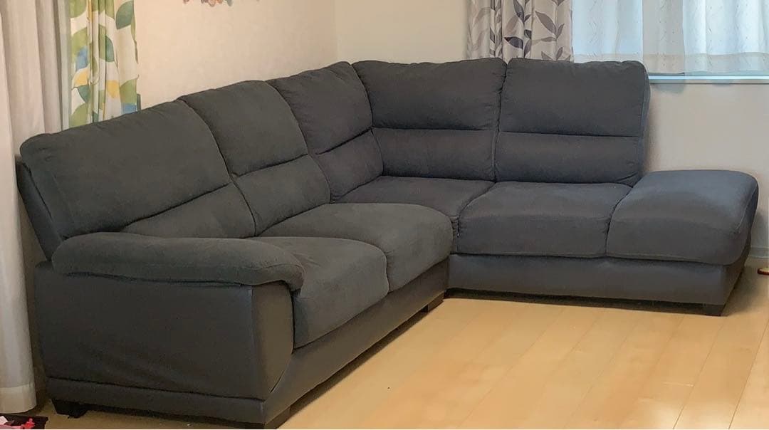 ニトリグレー L字型ソファ 2人掛け・3人掛け