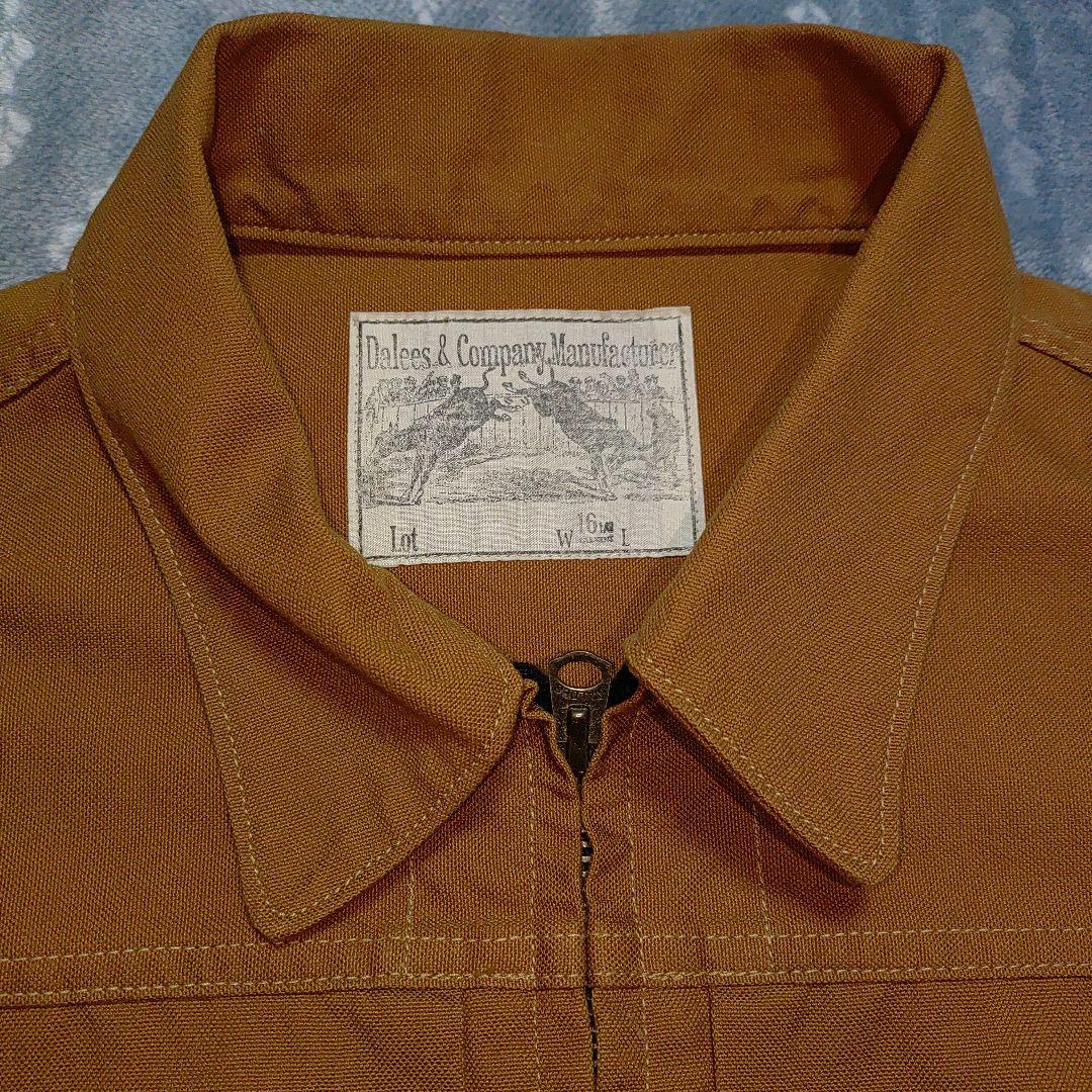 美USED ダリーズ81B CAM 30s DENIM ZIP JACKET L