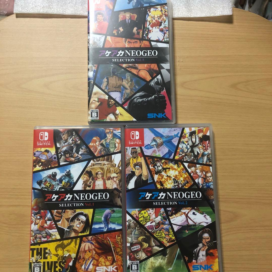 Switch アケアカNEOGEO セレクション Vol.1、2、5 セット！