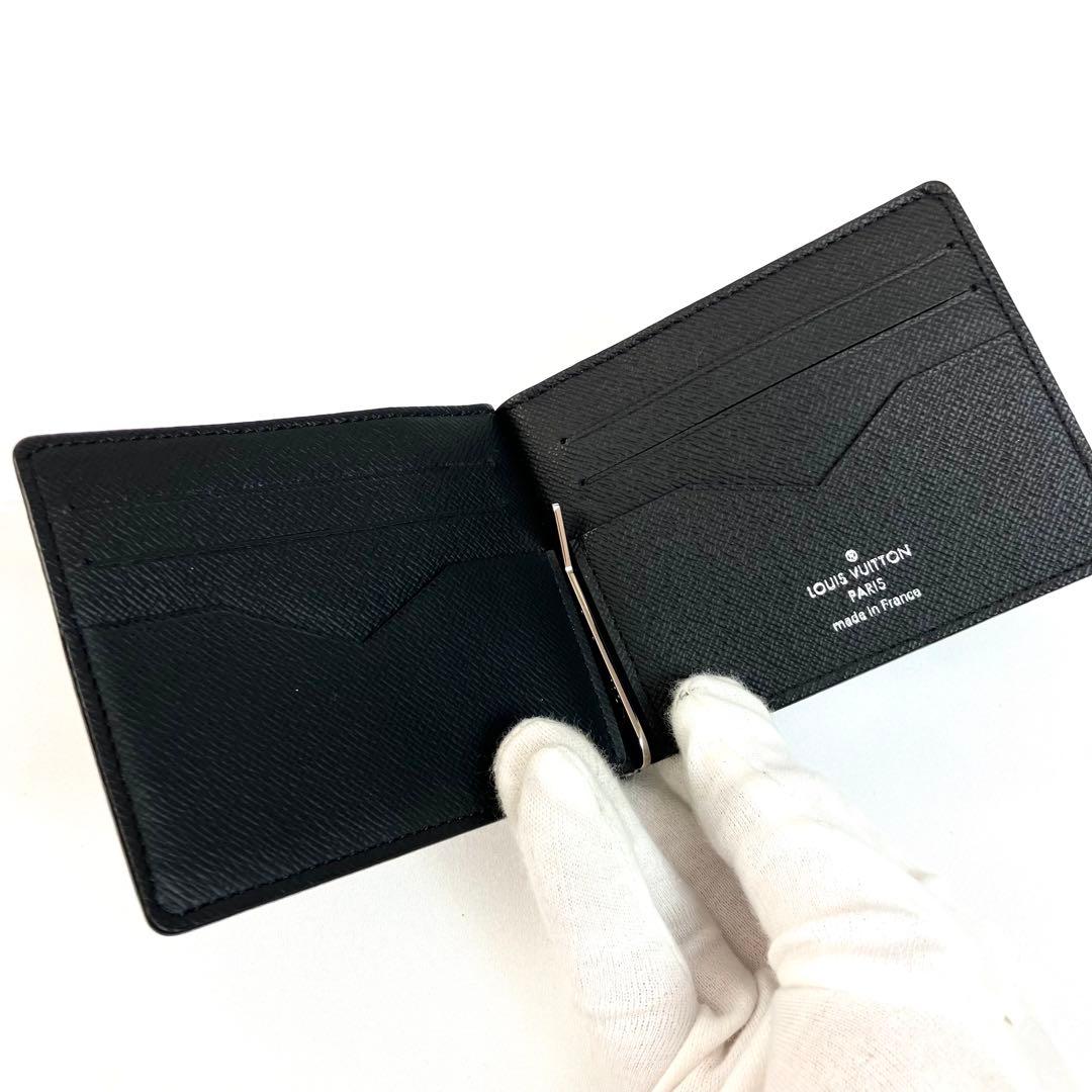 【極美品】ルイヴィトン　タイガ　ポルトフォイユ パンス　マネークリップ　ブラック