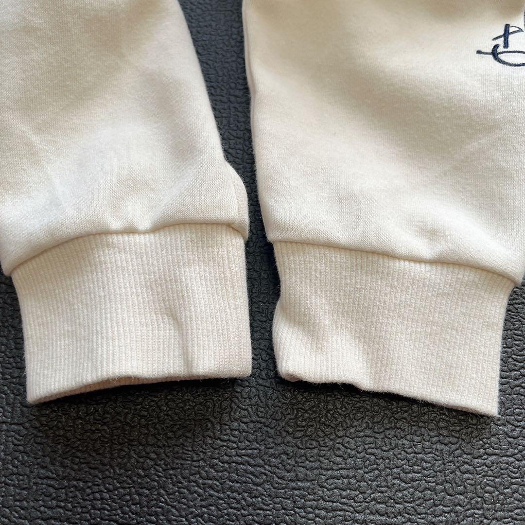 パーリーゲイツ　2024　近年　スウェット　ロゴ　 ダンボールニット　ホワイト