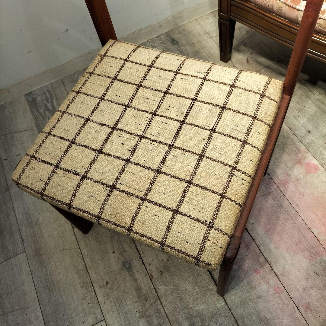 M♦店頭引取専用価格　希少 北欧ビンテージ チークダイニングチェア２脚