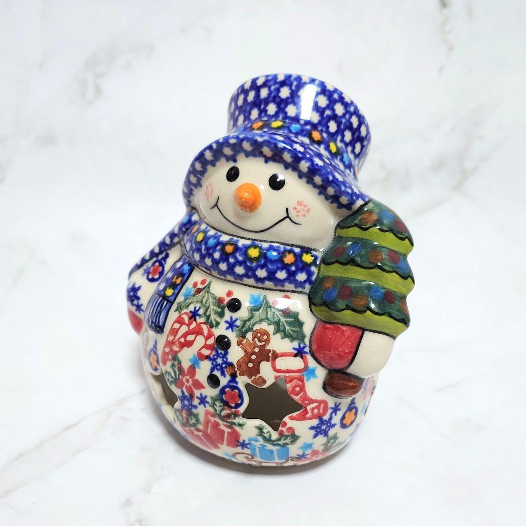 新品 ポーリッシュポタリー VENA社 持ったスノーマン 最高級デザイン