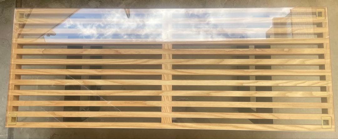 ネルソンベンチ　プラットフォームベンチ リプロダクト　ガラス天板付き