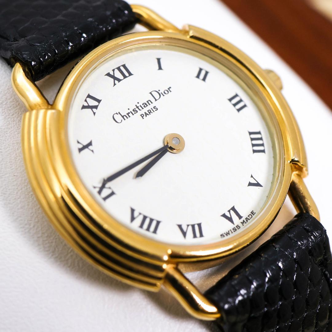 稼働 Christian Dior 腕時計 ローマン レディース アンティーク