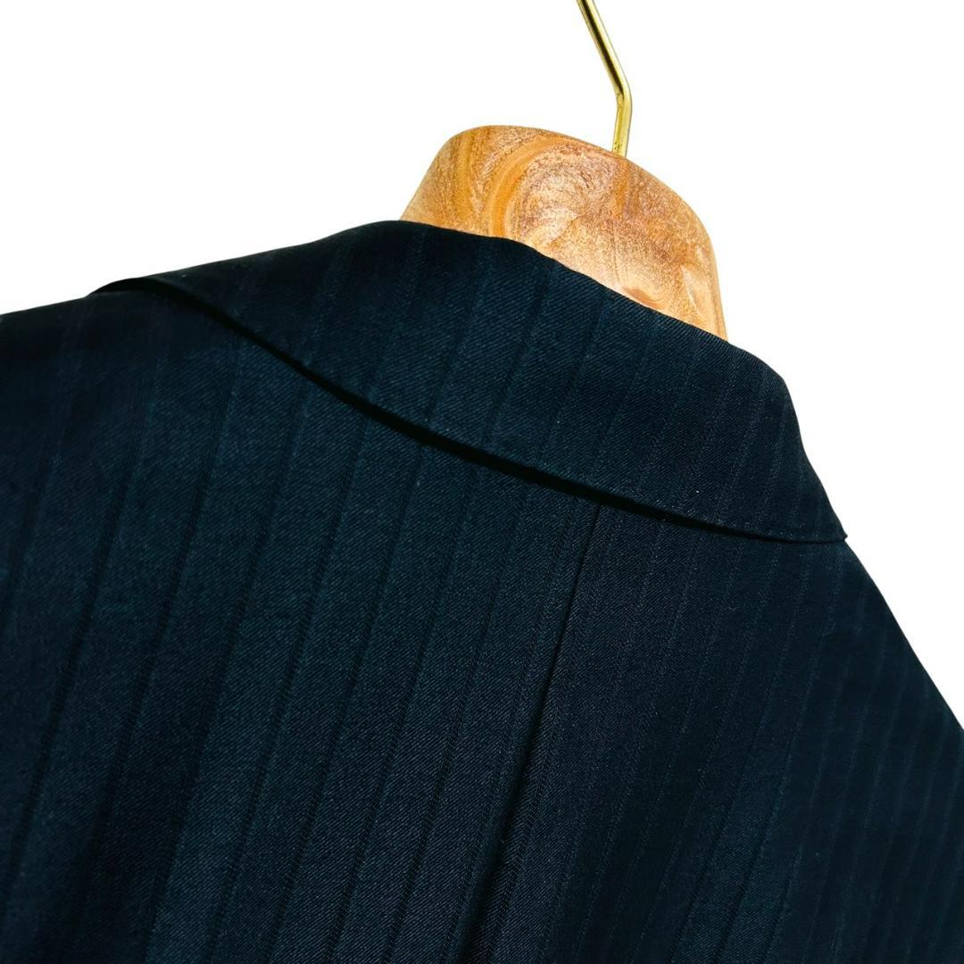 最高級 ロロピアーナ タスマニアン ダーバン スーツ AB6 黒 光沢 ウール