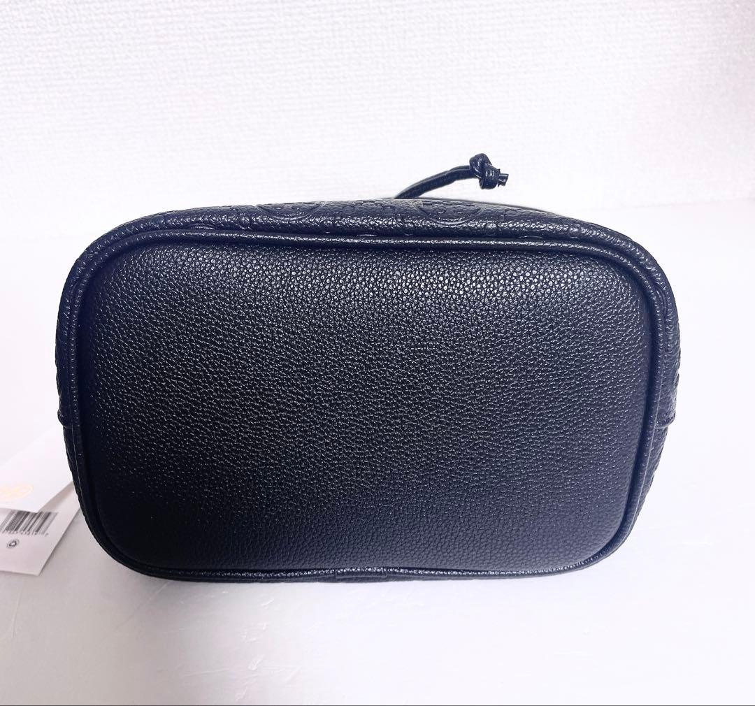 【大人気☆】Tory Burch Tモノグラム ペブルド バケットバッグ