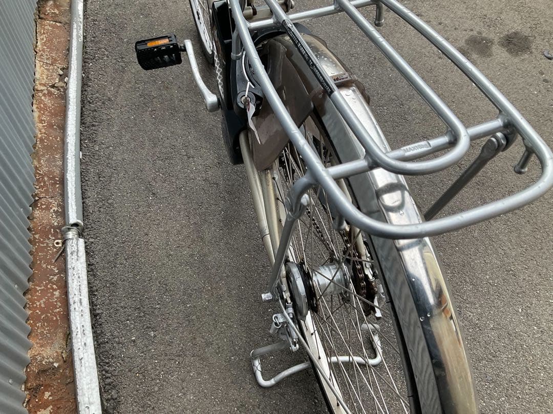 パナソニック最新機種電動アシスト自転車vivi26インチシルバーアルミボディー