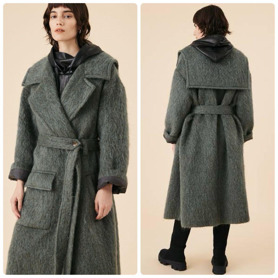 【COLUMN】定価13.2万　ウールシャギーコート　アルパカ　モヘア　38