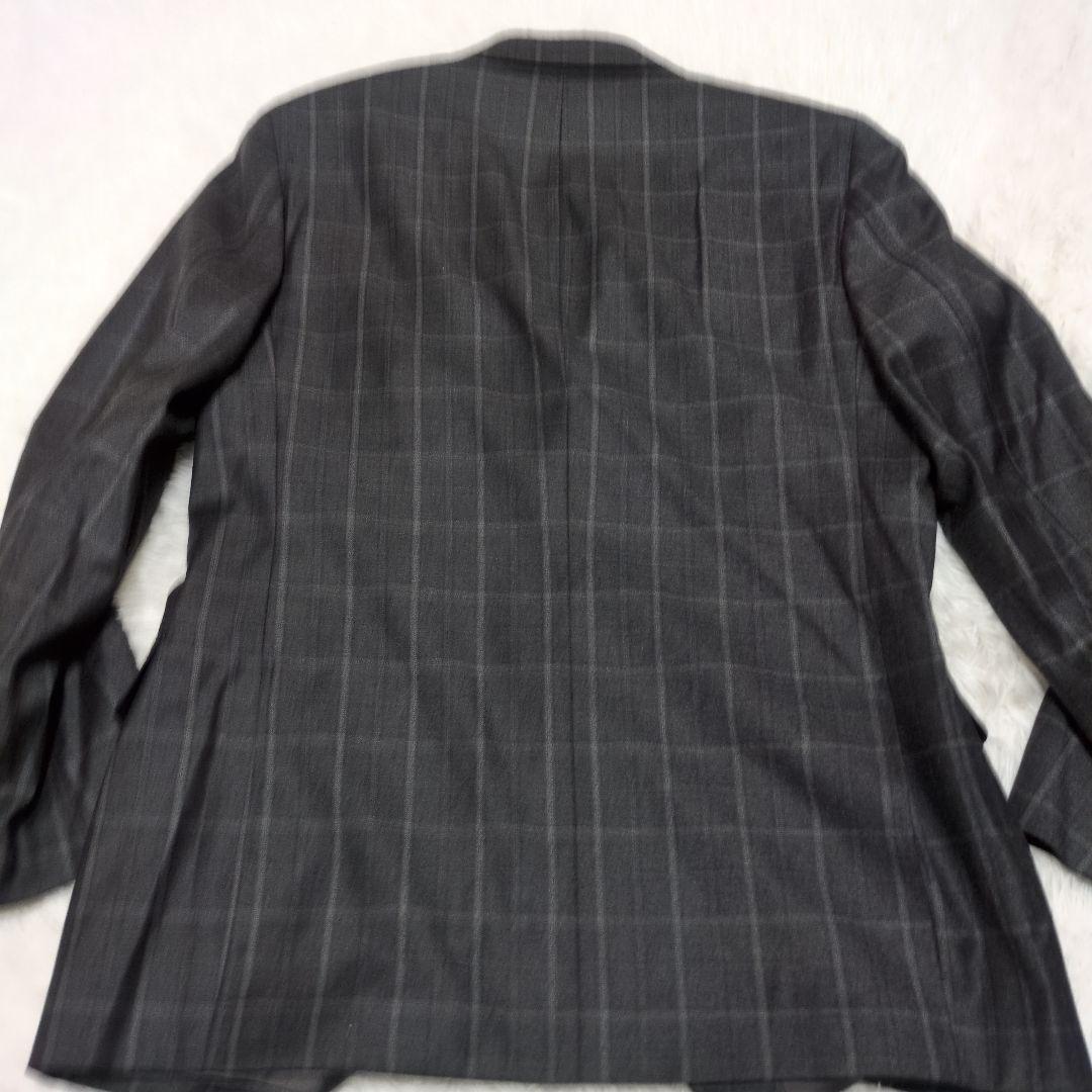 未使用級　ロロピアーナ　ダーバン　テーラードジャケット　ペンチェック　グレー