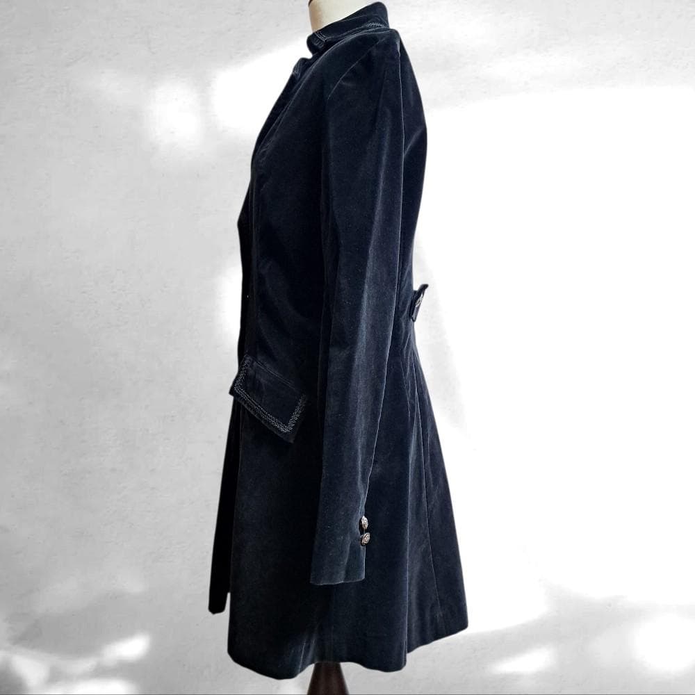 BLACK PEACE NOW 別珍 コート アウター 黒 ベロア ベルベット