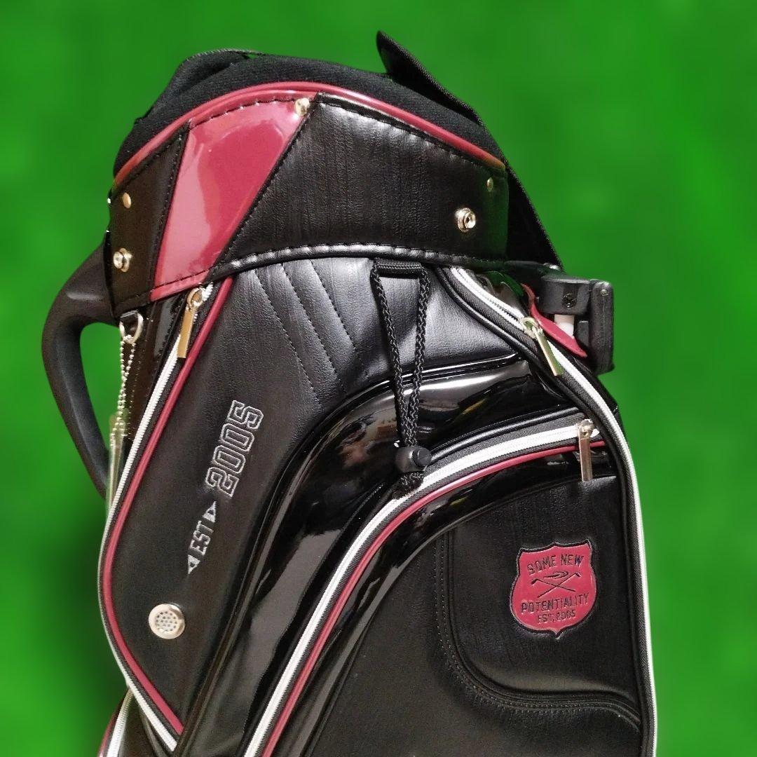 美品　TIGORA キャディバッグ ブラック キャスター付き