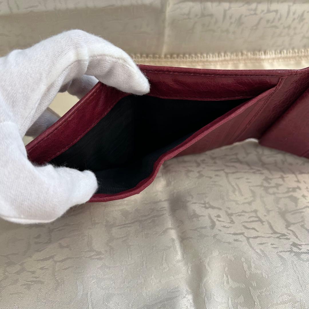 【美品】BALENCIAGA バレンシアガ 三つ折り 財布