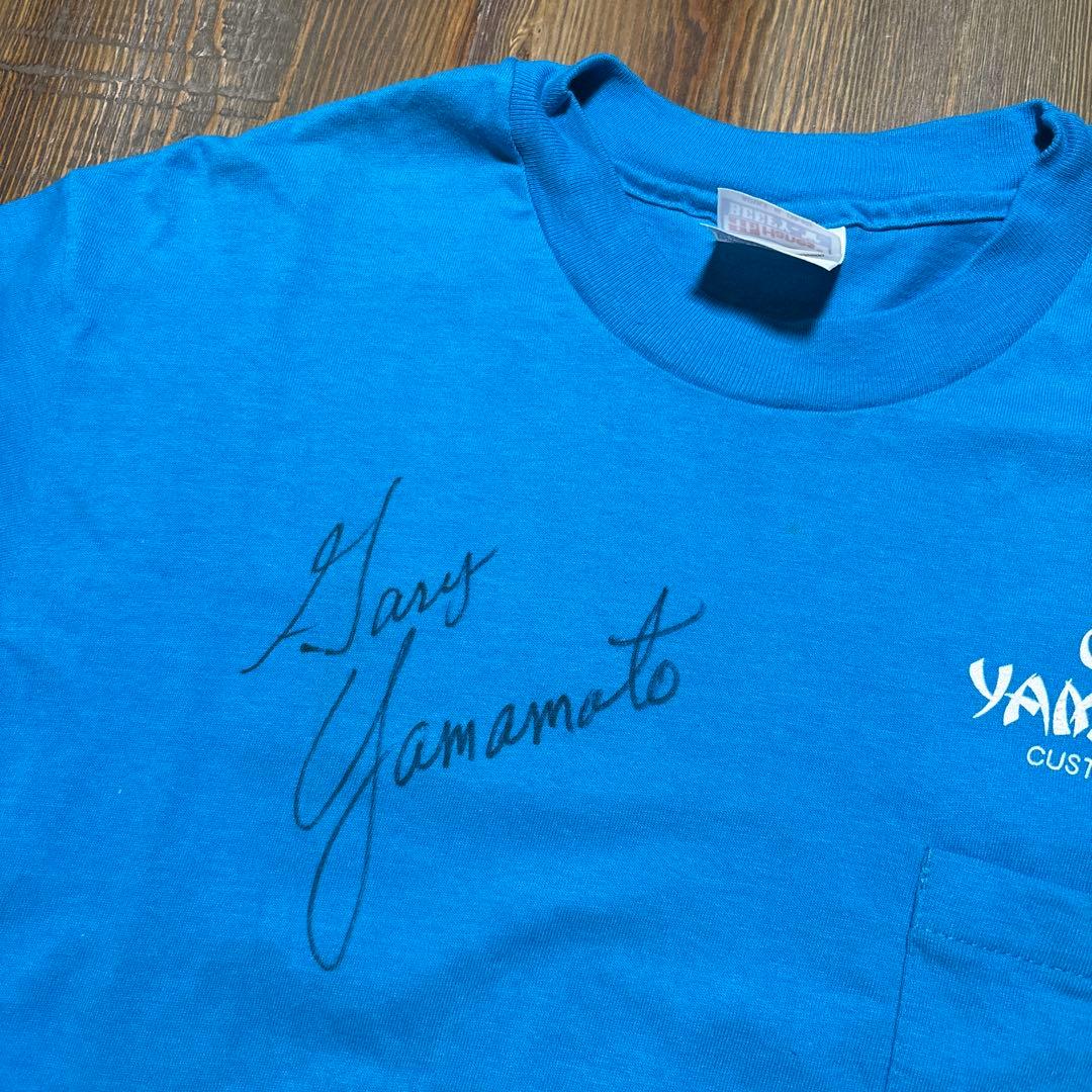 極レアヴィンテージ GaryYAMAMOTOサイン入Tシャツ バスフィッシングM