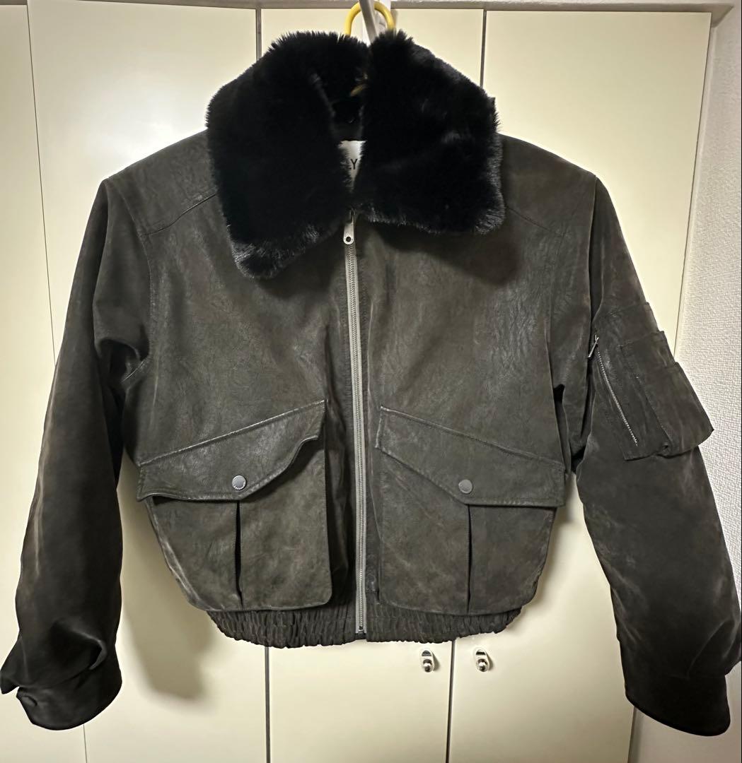 SLY 今季 WASHED PUFFER ブルゾン 黒