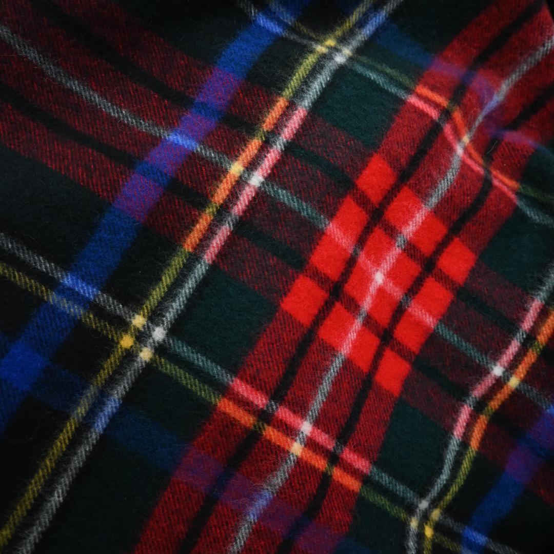 ■ 48247★年 Johnstons ジョンストンズ チェック 大判ストール”