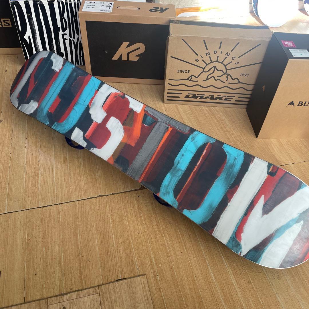 BURTON　キッズスノーボードセット　バートンバイン付　CUSTOM　カスタム