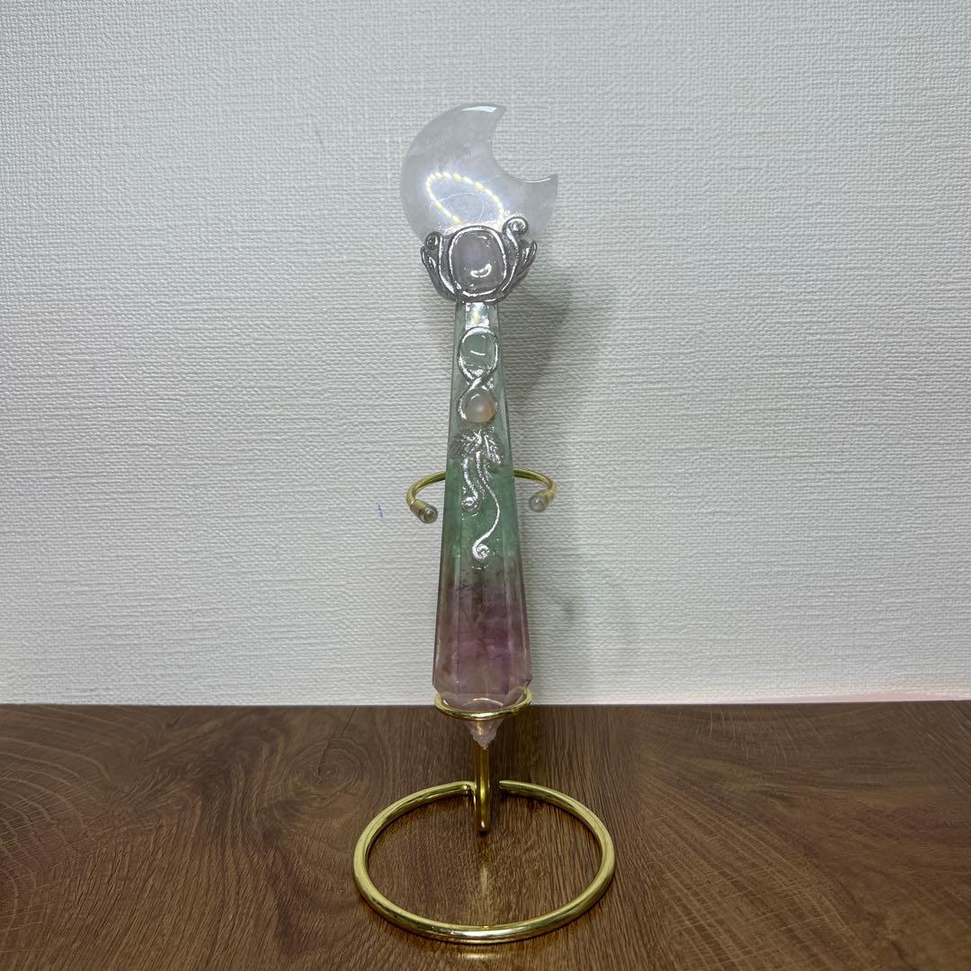 Kdashページ　レインボーフローライトマジックワンド置物　3本まとめ