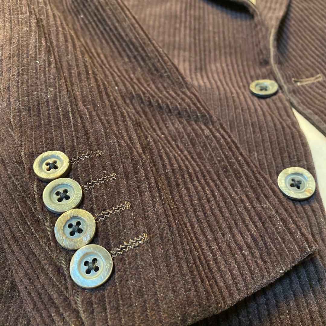 BURBERRYS corduroyブラウン コーデュロイ テーラードジャケット