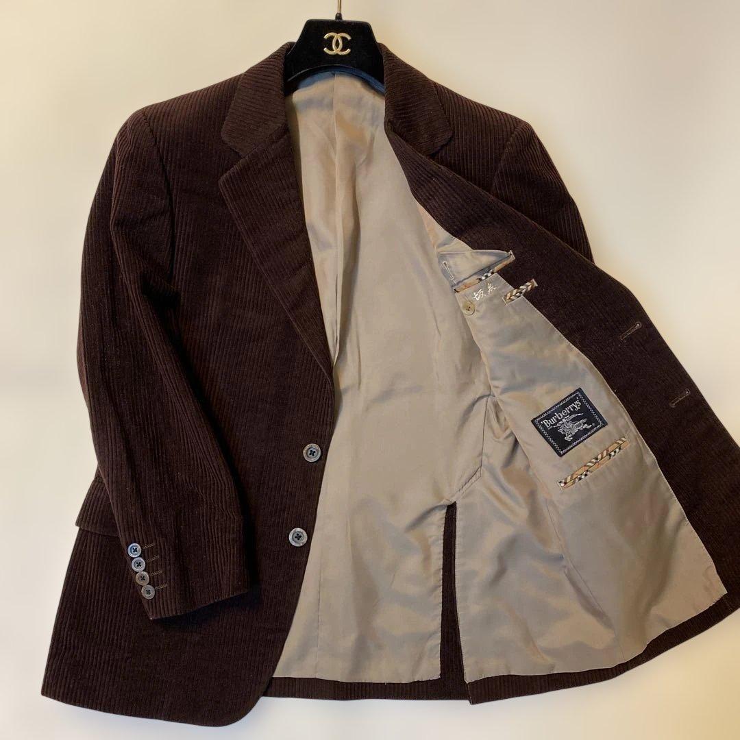 BURBERRYS corduroyブラウン コーデュロイ テーラードジャケット