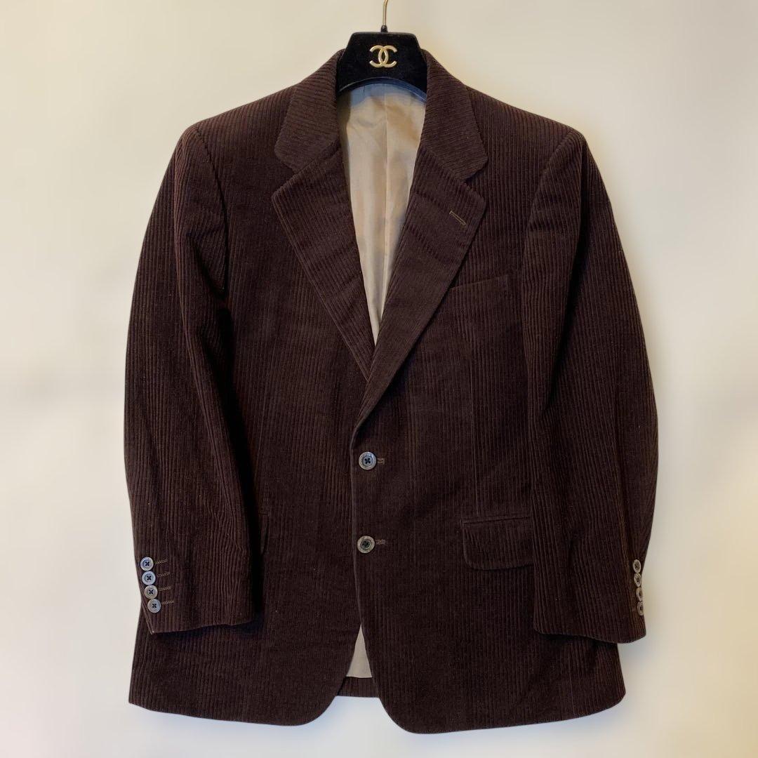 BURBERRYS corduroyブラウン コーデュロイ テーラードジャケット