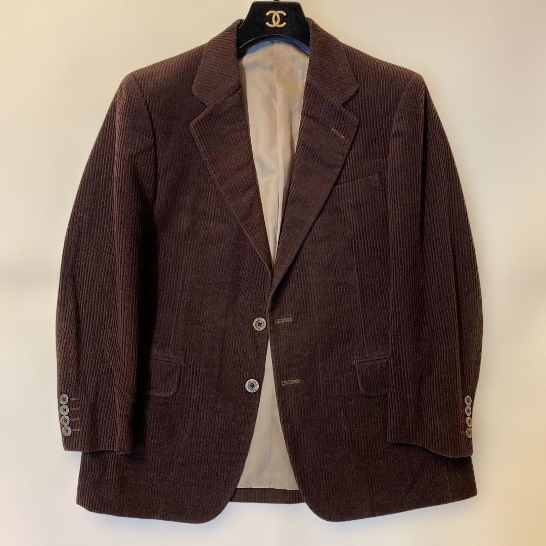 BURBERRYS corduroyブラウン コーデュロイ テーラードジャケット