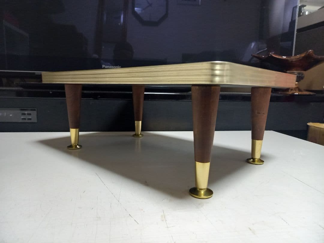 チャルメラ　様売約済　スペースエイジ　フレーク　デザイン　赤　サイド　テーブル