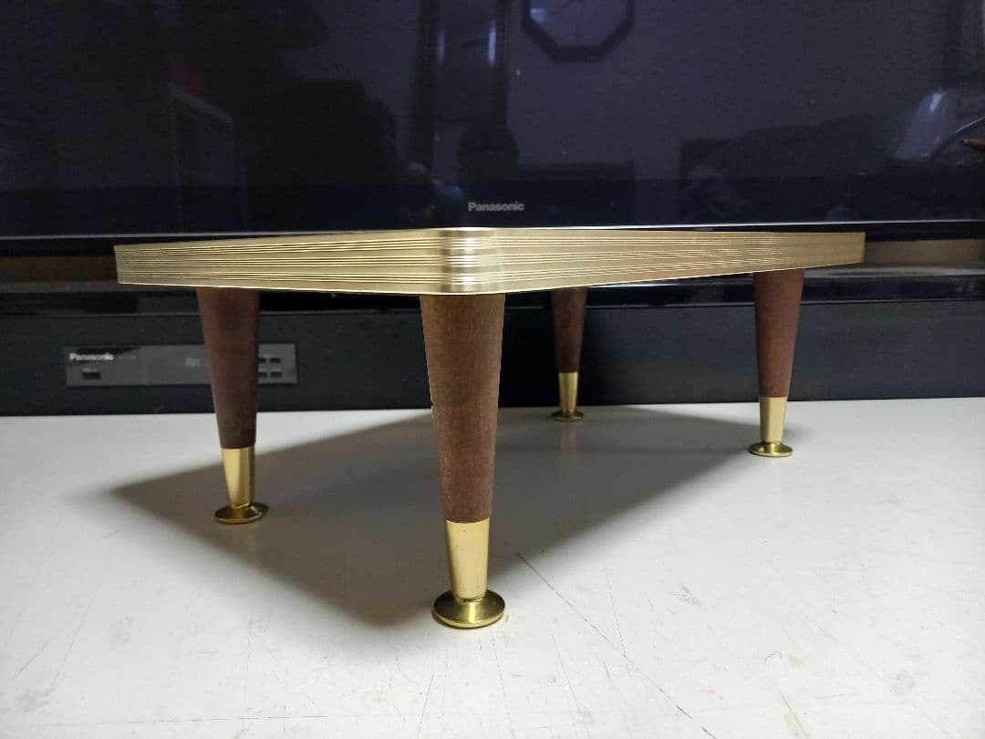 チャルメラ　様売約済　スペースエイジ　フレーク　デザイン　赤　サイド　テーブル