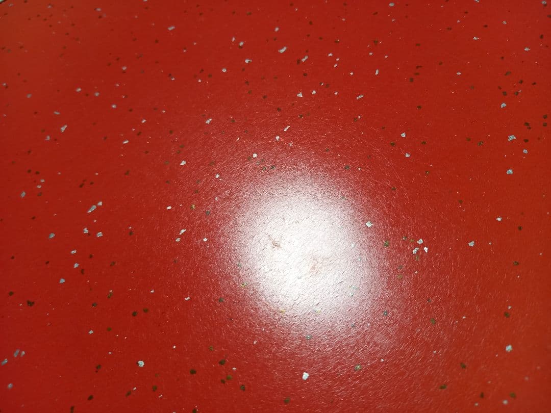 チャルメラ　様売約済　スペースエイジ　フレーク　デザイン　赤　サイド　テーブル