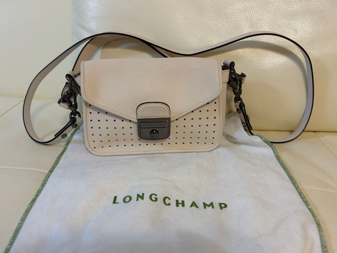 LONGCHAMP ベージュ ショルダーバッグ