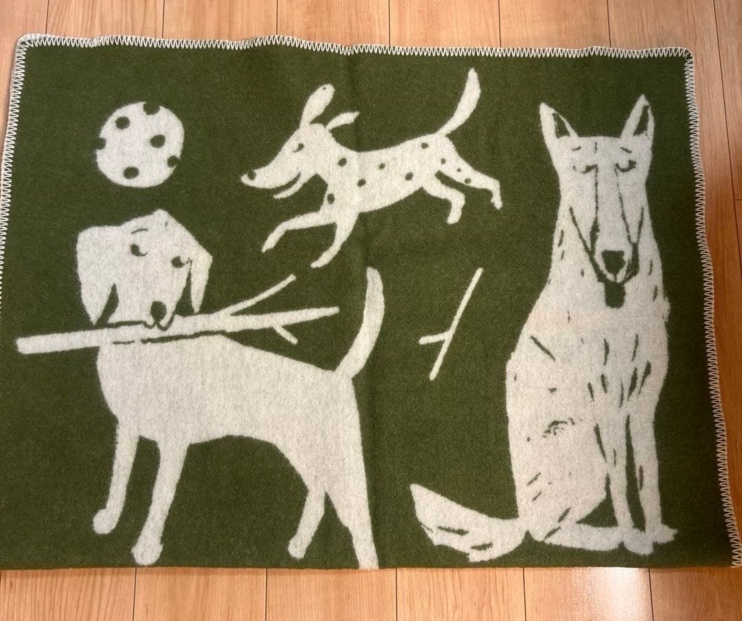 LAPUAN KANKURIT ウールブランケット　90✖️130 犬柄