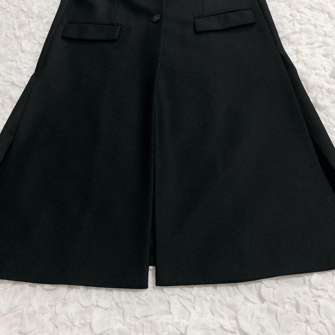 セオリーリュクス OLIN NEW SAXONY ロングジレ ブラック　黒　38