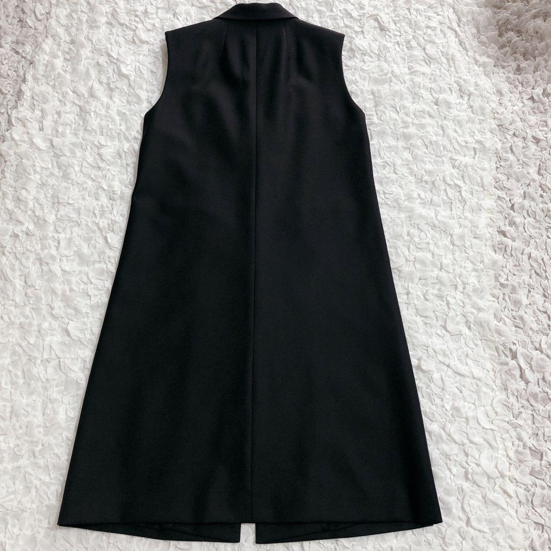 セオリーリュクス OLIN NEW SAXONY ロングジレ ブラック　黒　38