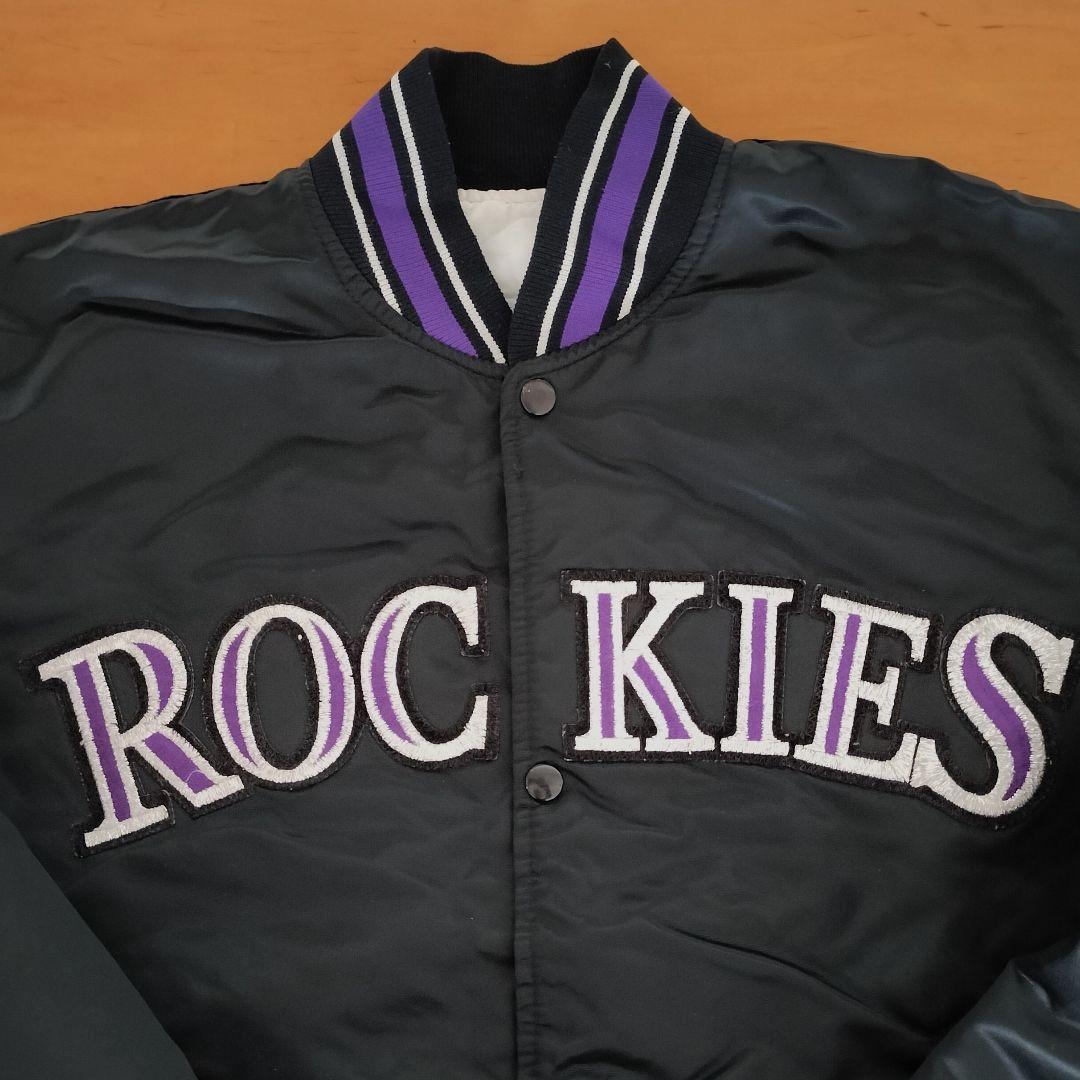 90s USA製 STARTER ロッキーズ ROCKIES スタジャン XL