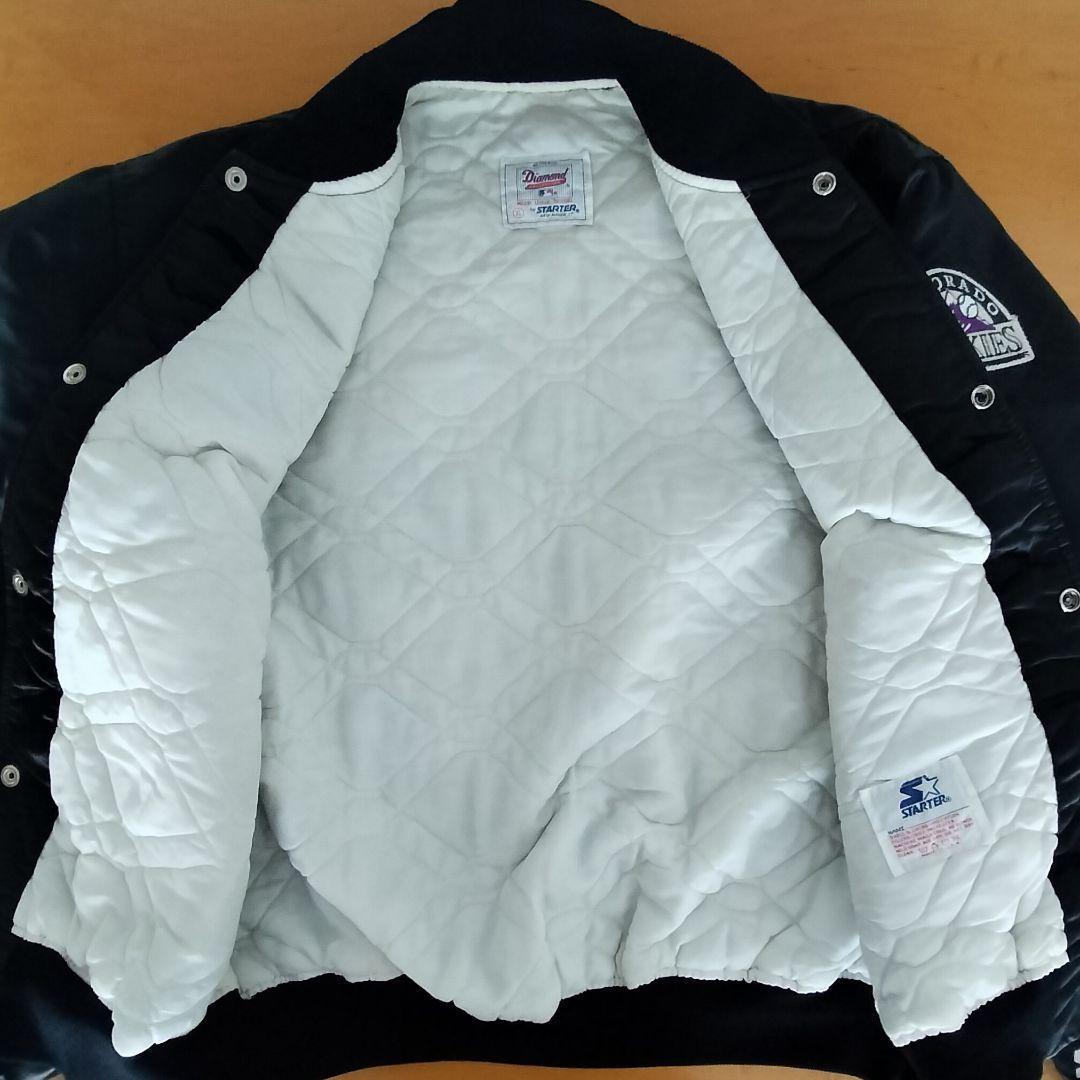 90s USA製 STARTER ロッキーズ ROCKIES スタジャン XL