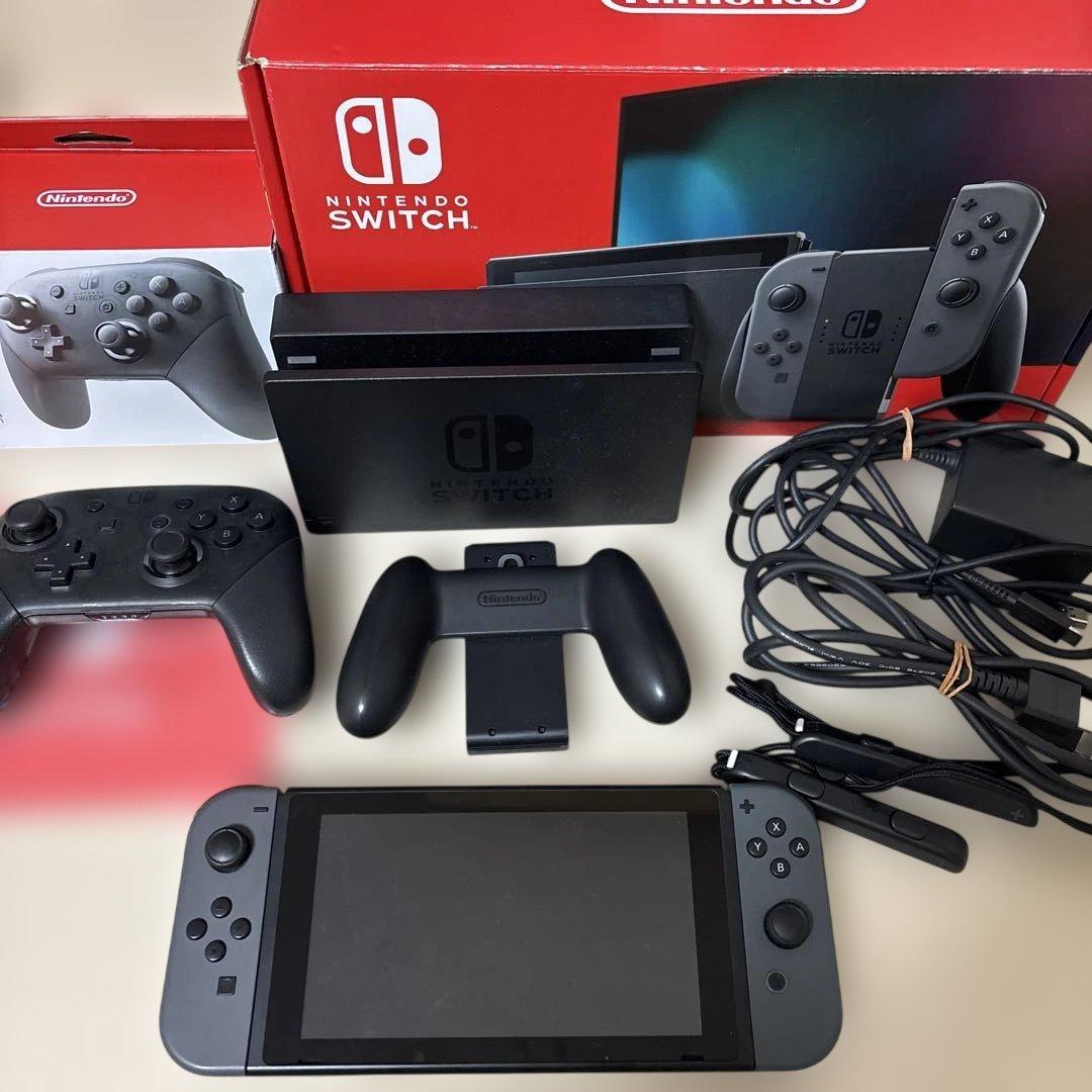 Nintendo Switchグレー ＆ Proコントローラーセット