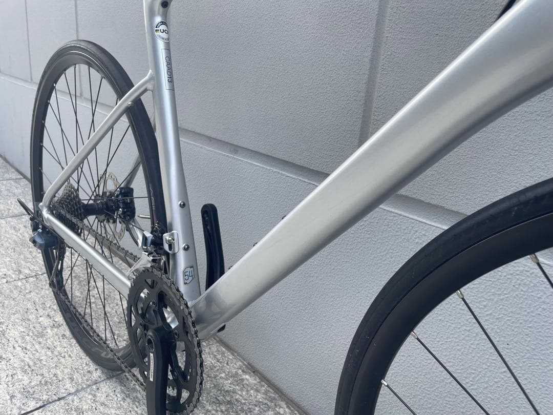 CANNONDALE CAAD13 54 シルバー　SHIMANOアダプター付き