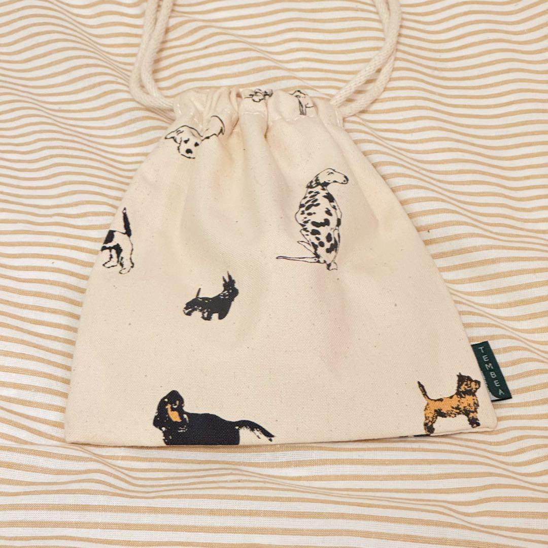 TEMBEA 巾着 POCHETTE PRINT 犬 DOG
