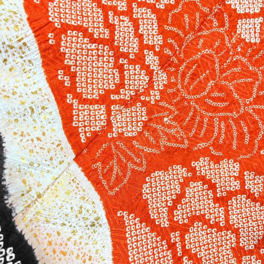 振袖　金彩　総絞り　牡丹　菊花　霞取り　着物　015b p