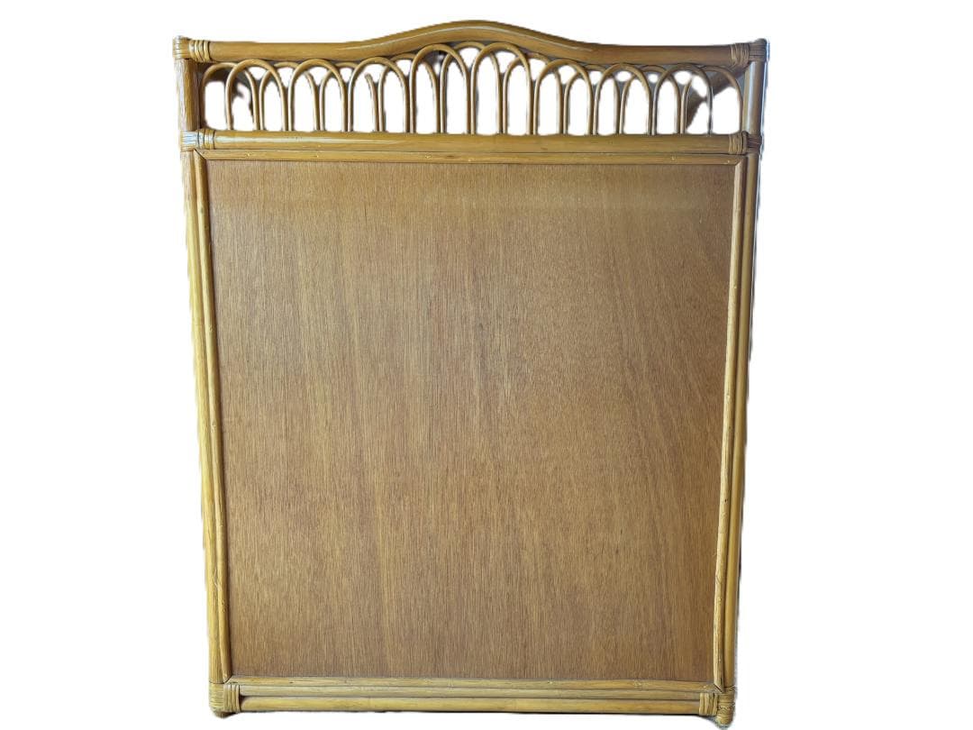 【送料無料】希少ヴィンテージ風　ラタン製5段 チェスト