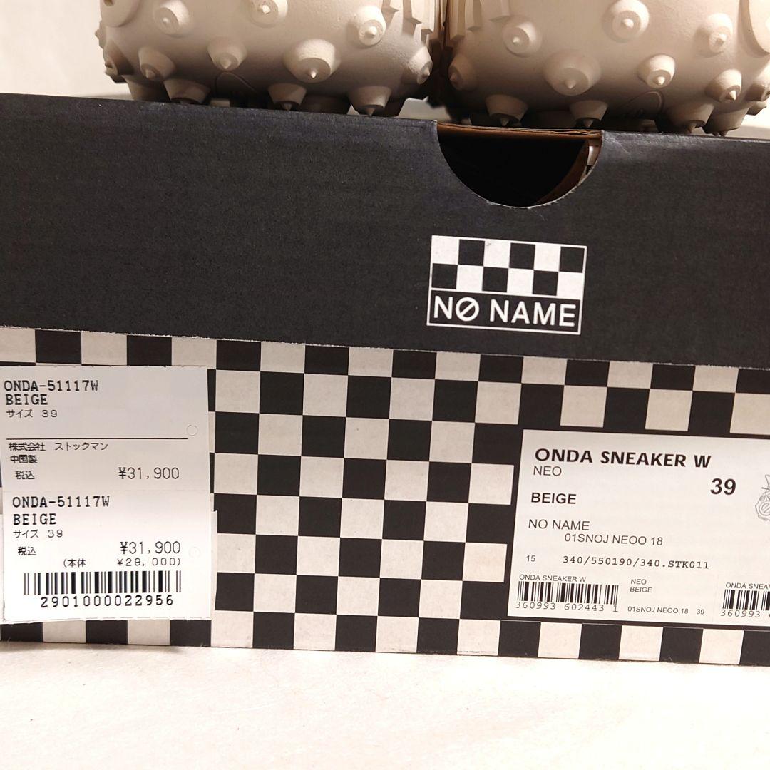 未使用 NO NAME ノーネーム スポーティ2WAYスニーカー 39(24.5